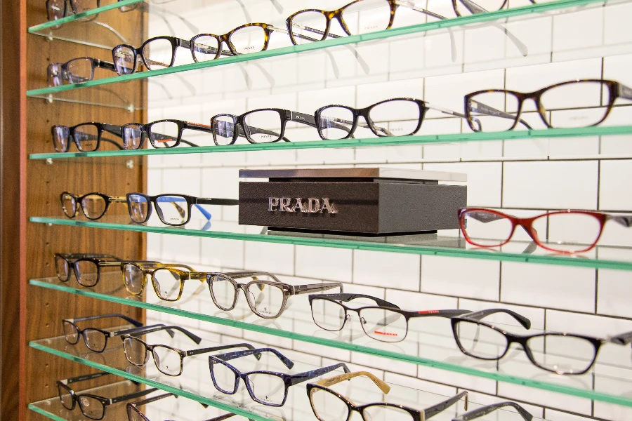 A close view of the optical display at See & Be Seen — Liberty Village